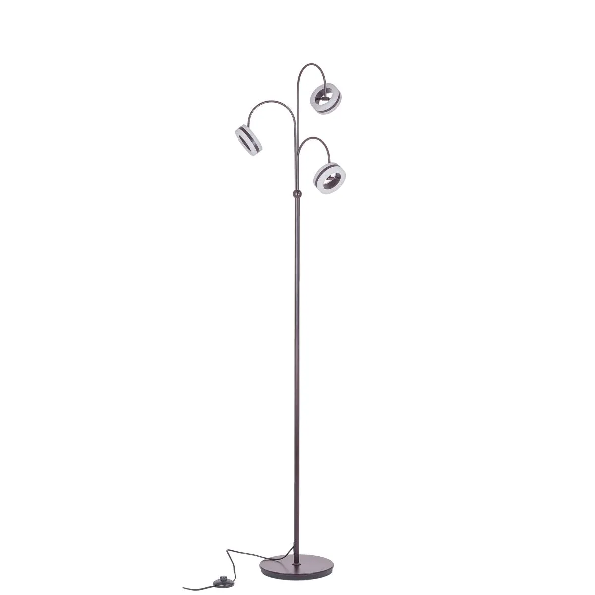Metis, nowoczesna lampa stojąca, podłogowa, brązowa, LED, 3000K, AL16002-3A COFFEE